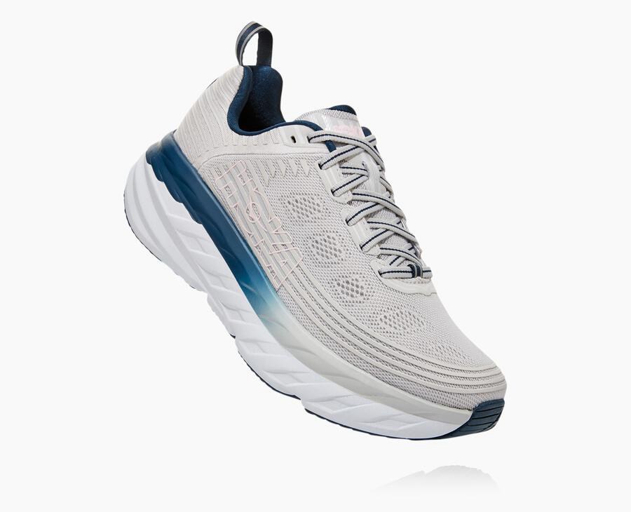 Hoka One One Bezecke Topanky Damske Siva - Bondi 6 - 92641-DVEA